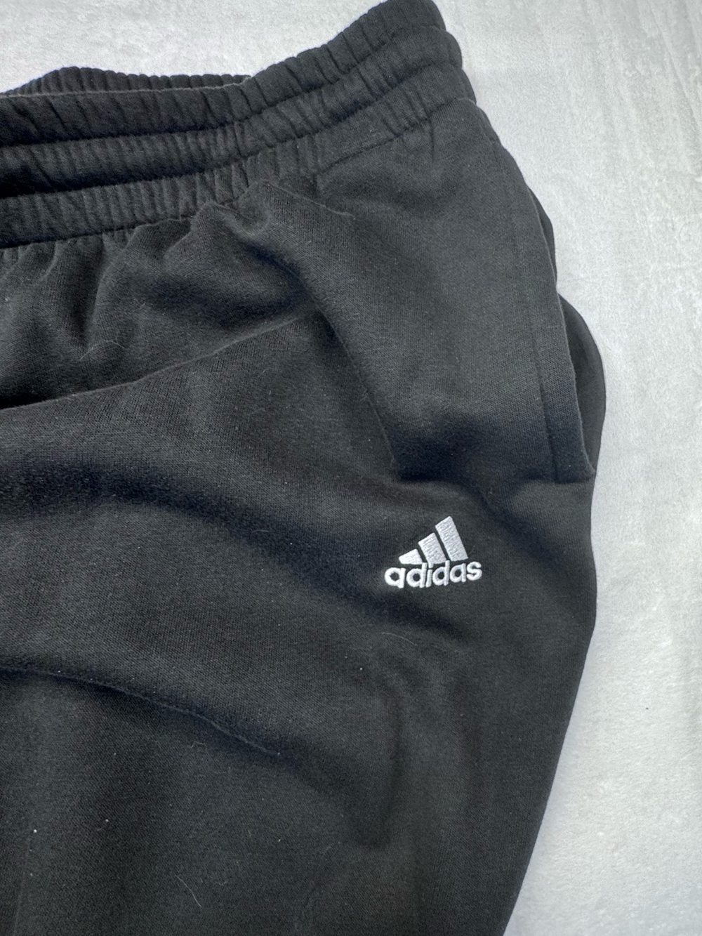 Adidas Black 3-Stripes Fleece Jogger Sweatpants Men’s 4XL - Picture 5 of 12